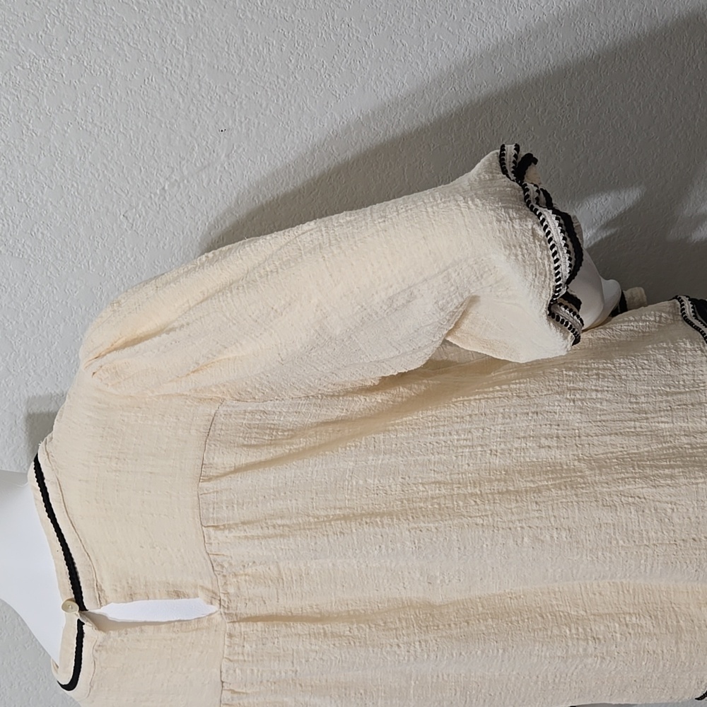 Bohme Valentino Cream Top Size M - Picture 5 of 11